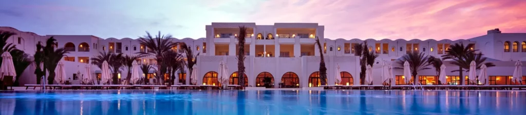 vip traveler tip number 4, luxury resorts like this hotel in Djerba Tunisia are the way to stay